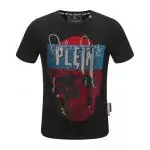 philipp plein t-shirt for hommes casual red skull plein